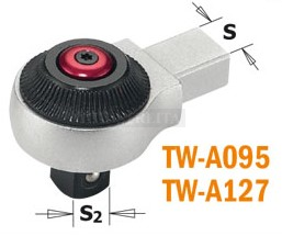 Terkšlė dinamometriniam raktui  TW-A127, S2=1/2"