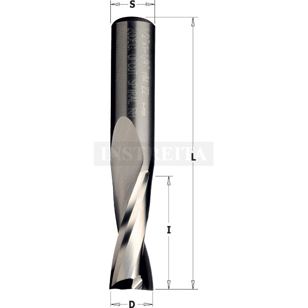 Kotinė spiralinė freza, serija 191 "UP-CUT"