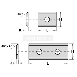 Keičiami peiliukai 790.300.03 30x12x1.5  SMG02 (10 vnt. pakuotė)